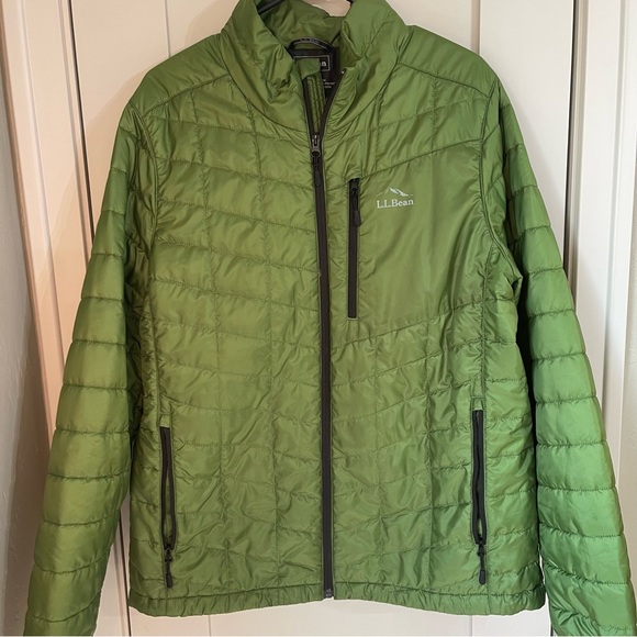 L.L. Bean Men's PrimaLoft Packaway Jacket Green Size Large Lightweight - Picture 1 of 6